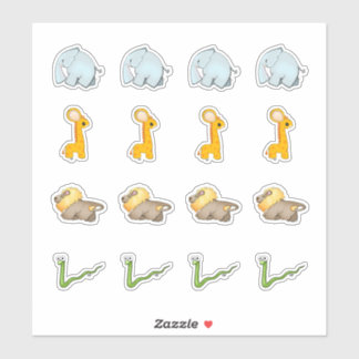 Coleção de Savanas Africanas - Adesivos Beijos-Cor