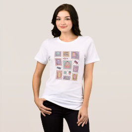 Coleção de Selos de Material Escolar Kawaii Pastel