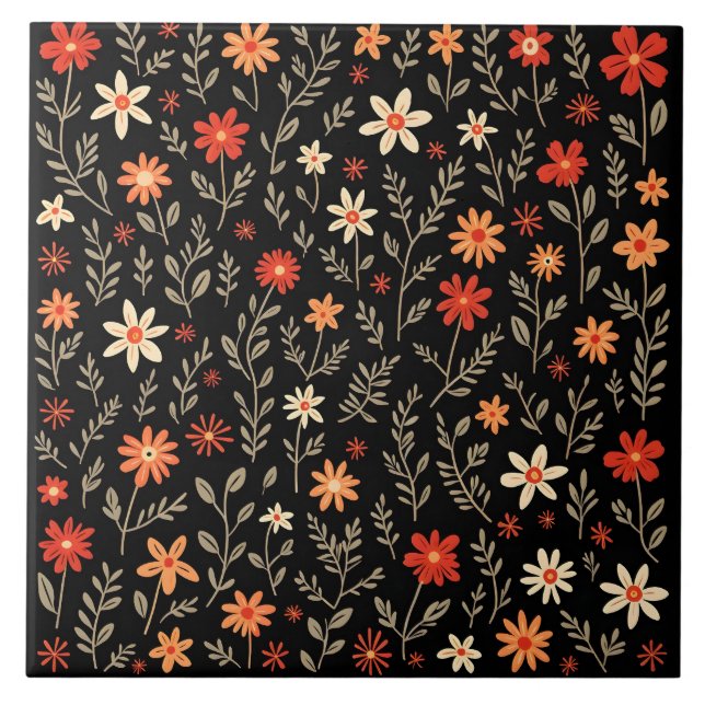 Coleção de Tendências Florais Lindas da Vintage (Frente)