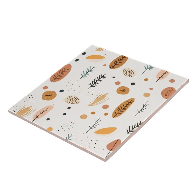 Coleção de Tendências Retroativas do Boho Abstrato (Lateral)