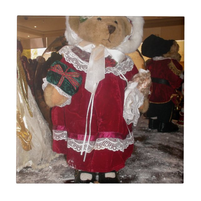 Coleção De Ursos De Pano De Natal. (Frente)