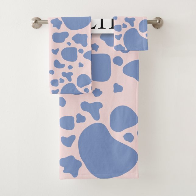 Coleção de Vacas Rosa - Conjunto de Toalhas de Ban (Insitu)