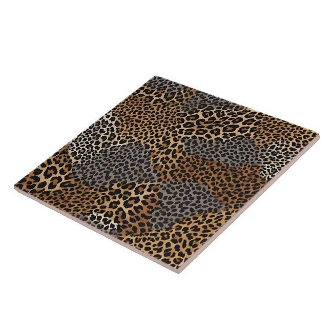 Coleção Elegante Branca de Leopardo Moderno de Lux (Lateral)