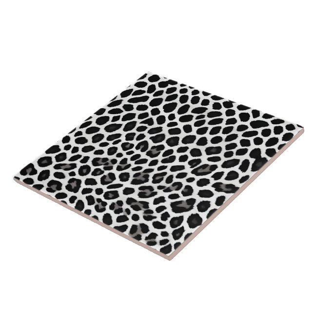 Coleção Elegante de Leopardo Branco de Luxo Popula (Lateral)