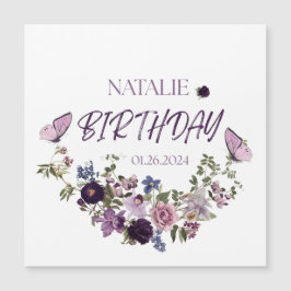 Coleção Floral Vintage Vintage com Placa Magnética