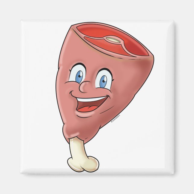 Coleção Imã de geladeira de Cartoons | Carne (Frente)