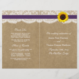 Coleção Kraft, Lace & Sunflower - Roxo