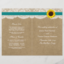 Coleção Kraft, Lace & Sunflower - Teal