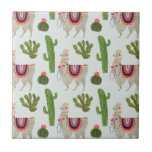 Coleção Llamarama | Padrão Cactus & Llama<br><div class="desc">Aproveite esta nova design de lama criativa em um produto ou peça para aprimorar e adicionar ao mundo ao seu redor. Artista: Victoria Borges</div>