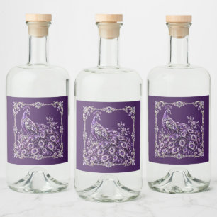 Coleção Luxo Pavão de Cristal Roxo