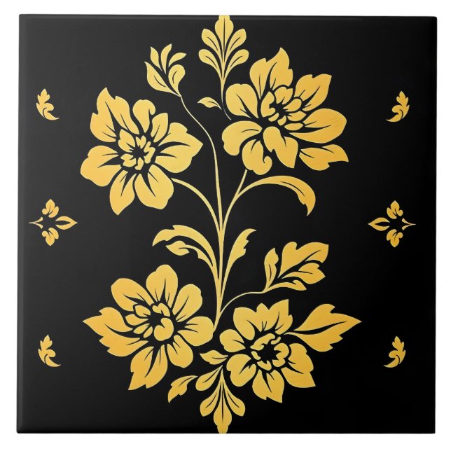 Coleção Moderna de Luxo Floral Elegante (Frente)