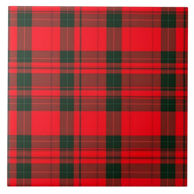Coleção Popular de Tartan Xadrez Tradicional Verme (Frente)
