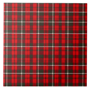 Coleção Popular Tradicional Vermelha Xadrez Tartan