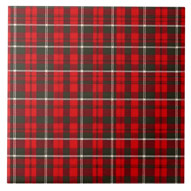 Coleção Popular Tradicional Vermelha Xadrez Tartan (Frente)