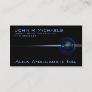 Coleção preta Hyper: Cartão de visita do eclips