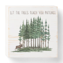 Coleção Woodsy Wanderings - Sinal de Caixa de Made