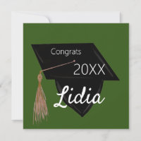Colégio de Graduação Gorro de Formatura Carta
