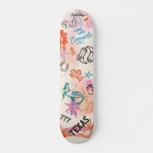 Colégio Skateboard Cowgirl Dorm Room Wall Art