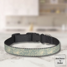 Coleira para Cachorro - Botânico Verde Sage, Perso