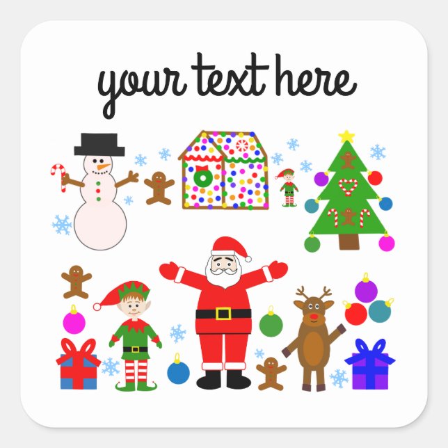 Coleta de Natal com os adesivos #1 (Frente)