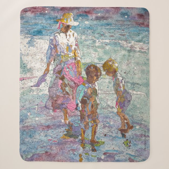 Coletando Luz © – Cobertor Sherpa de Arte Fino (Frente)