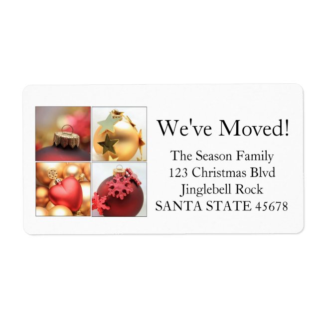 Coletar etiqueta de endereço de Natal (Frente)