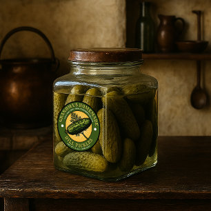 Coletor de Dill Homemade com Modelo de Etiqueta de