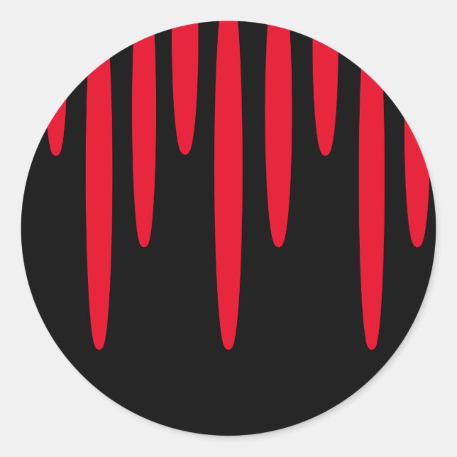 Coletor de sangue com adesivos redondos (preto e v (Frente)