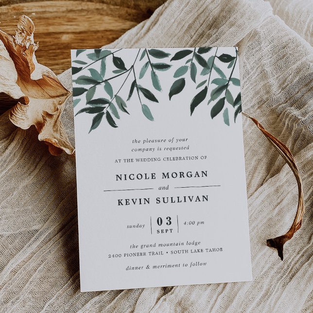 Colheita | Convite Para Casamento Por Aquarela (Criador carregado)