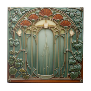 Colheita Crescendo Art Nouveau floral vintage