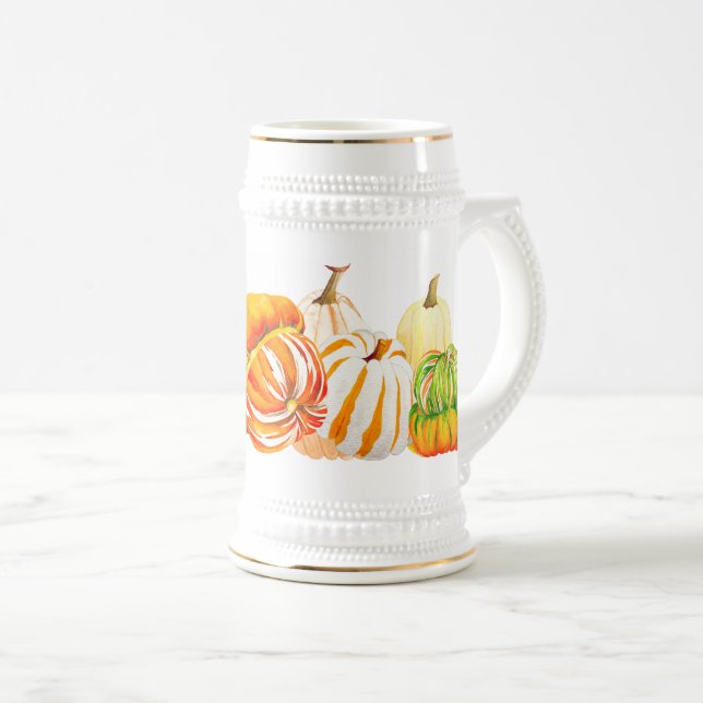 Colheita de Abóbora numa Caneca de cerveja (Frente Esquerda)