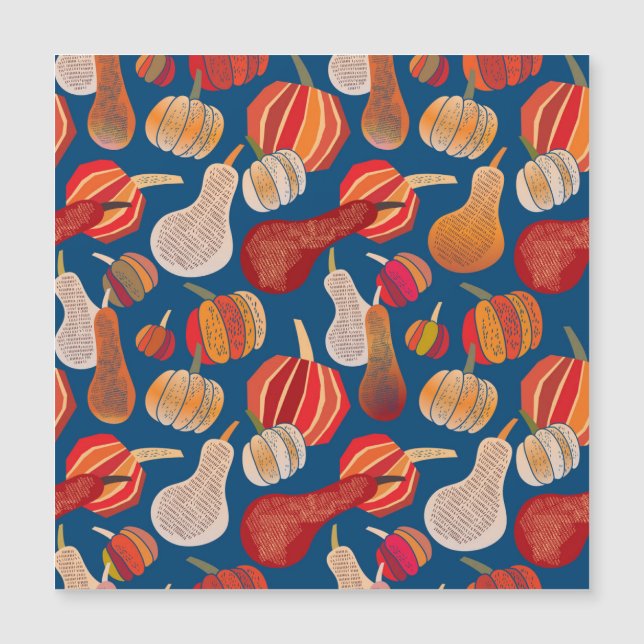 Colheita de Ação de Graças: Arte Vintage de Abóbor (Frente)