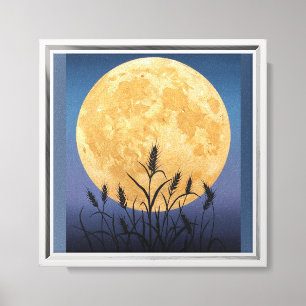 Colheita De Arte De Muro De Lua - Canvas De Outono