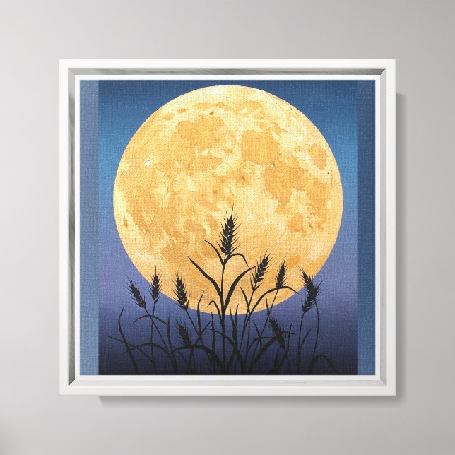 Colheita De Arte De Muro De Lua - Canvas De Outono (Frente)