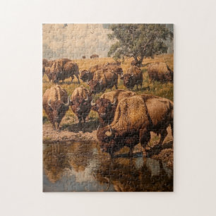 Colheita de Buffalo: Um Quebra-cabeça Tranquilo