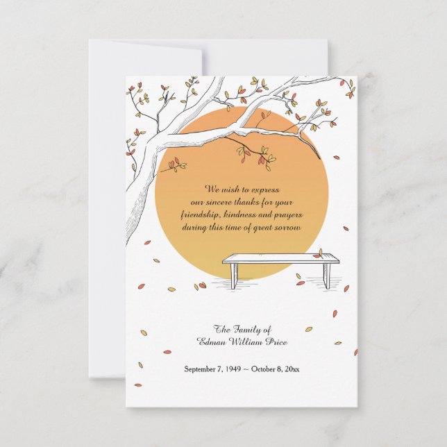 Colheita de Cartões de agradecimentos de Serve de  (Frente)