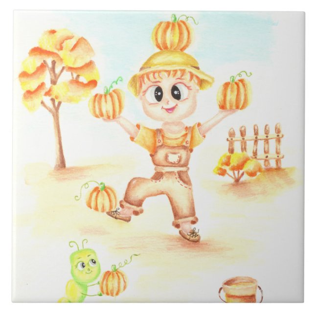 colheita de feliz, garotinho de gengibre (Frente)