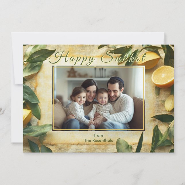 Colheita de ouros: Um Cartão de Celebração de Suco (Frente)