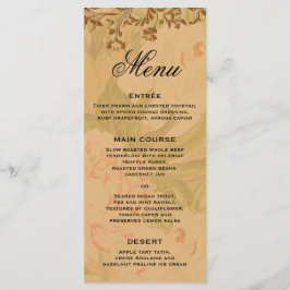 Colheita Dourada Boho e Dourado Menu Casamento Fol