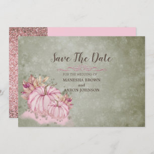 Colheita PINK Pumpkin - Guardar Plano O Cartão Dat