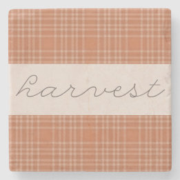 Colheita - Porta copos de pedra sazonal (outono)