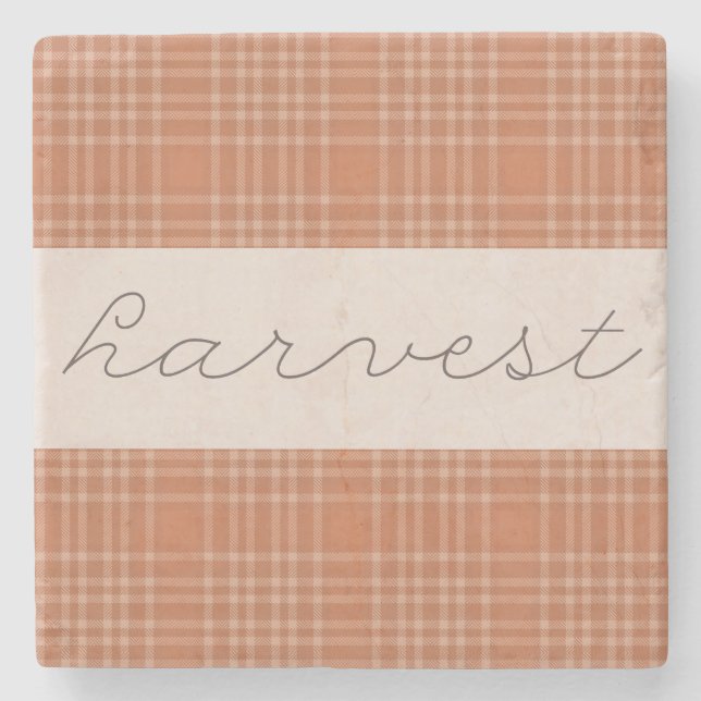 Colheita - Porta copos de pedra sazonal (outono) (Frente)