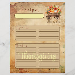 Colheita Rústica de Abóbora de Ação de Graças enca