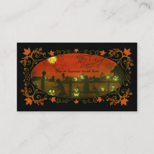 Colheita temático do Dia das Bruxas dos cartões 