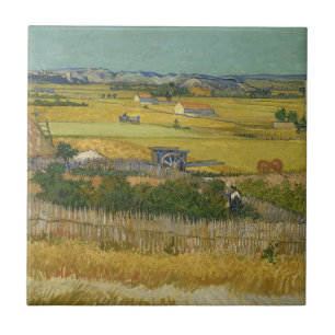 colheita Vincent van Gogh, canvas de arte de pintu