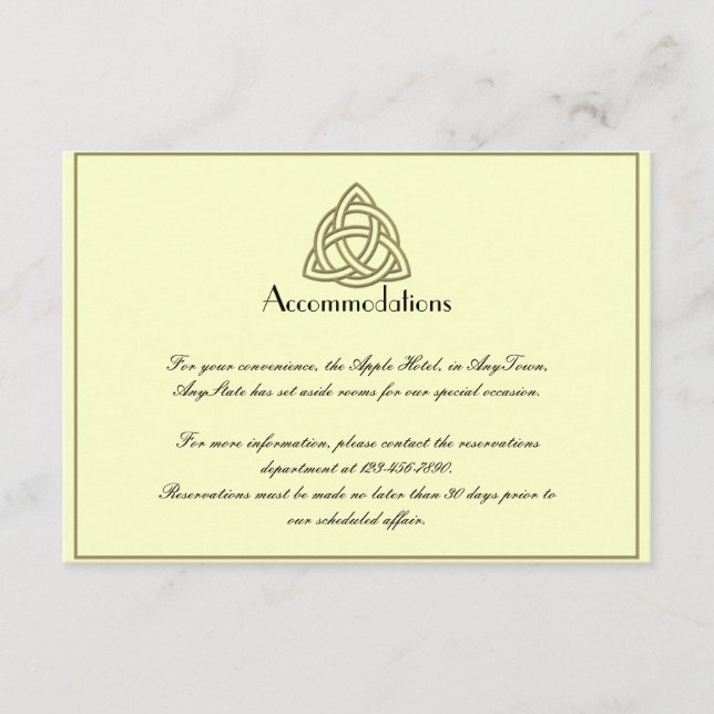 Colher Inserção de Casamento Céltico de Nó Dourado (Frente)