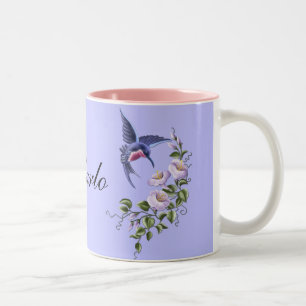 Colibri com a caneca das flores 2