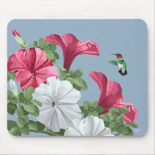 Colibri e petúnia Mousepads