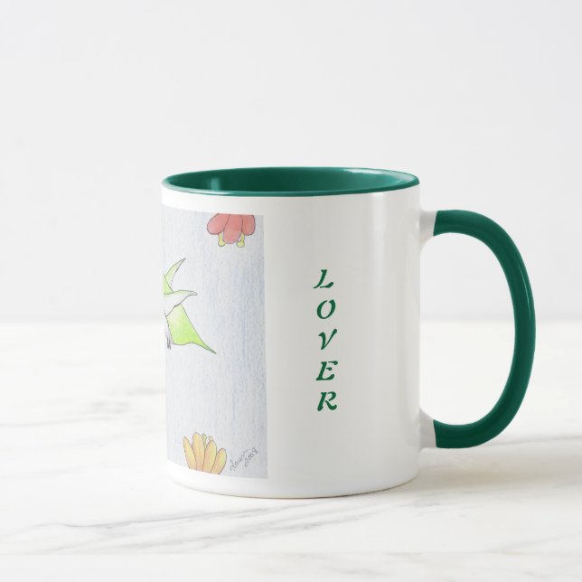 Colibri na caneca das flores (Direita)