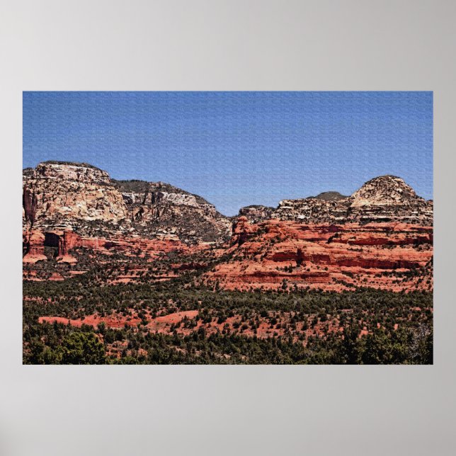 Colinas Rojas 36 x 24 Poster (Frente)